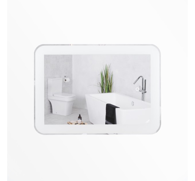 Дзеркало Qtap Swan 700х500 з LED-підсвічуванням Touch, димер, рег. яскравості Reverse QT167814145070W