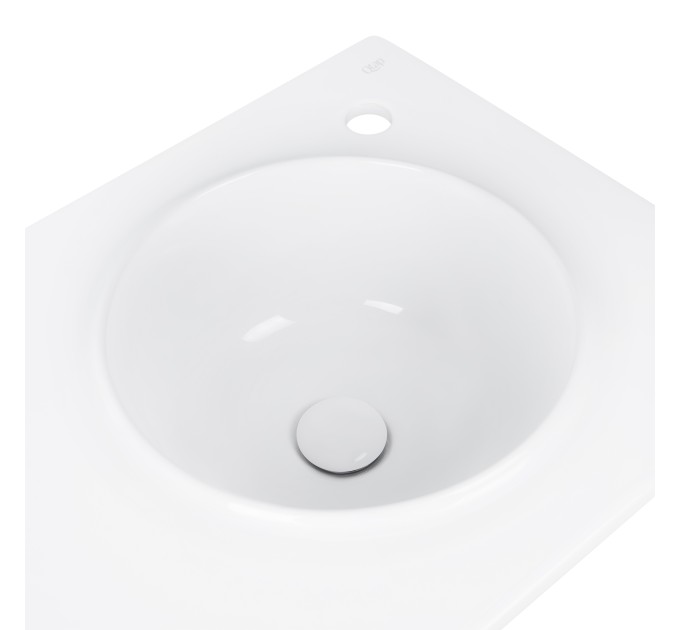 Раковина Qtap Virgo 800х460х300 White з донним клапаном QT1811FL8130ARRW