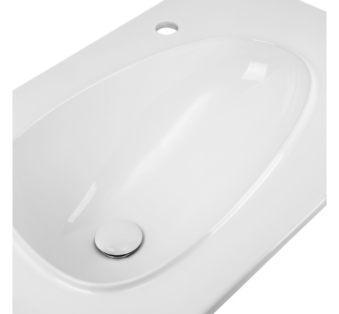 Раковина Qtap Virgo 800х480х167 White з донним клапаном QT1811FL8128BRW