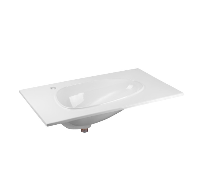 Раковина Qtap Virgo 800х480х167 White з донним клапаном QT1811FL8128BLW