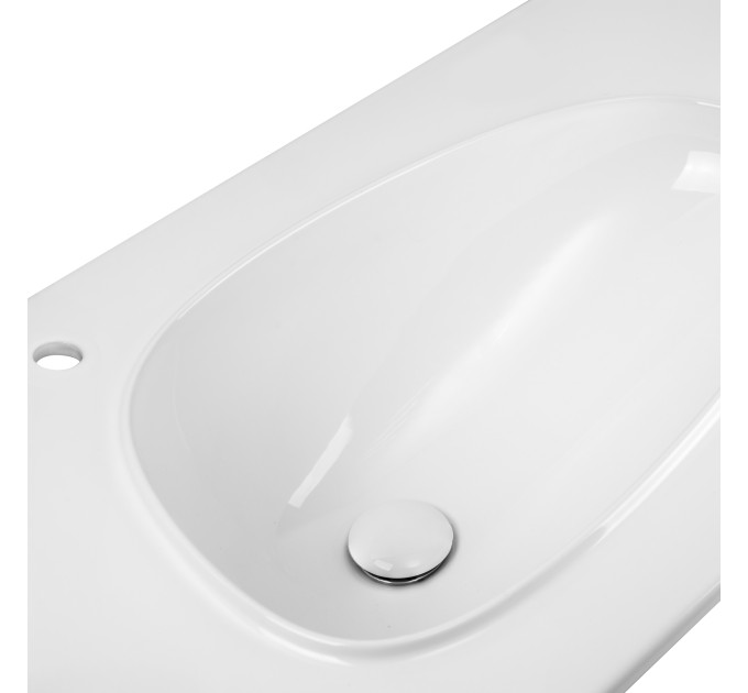 Раковина Qtap Virgo 800х480х167 White з донним клапаном QT1811FL8128BLW