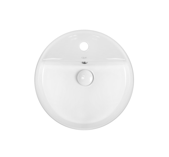 Раковина-чаша Qtap Swan 420х420х145 White з донним клапаном QT1611A051TW