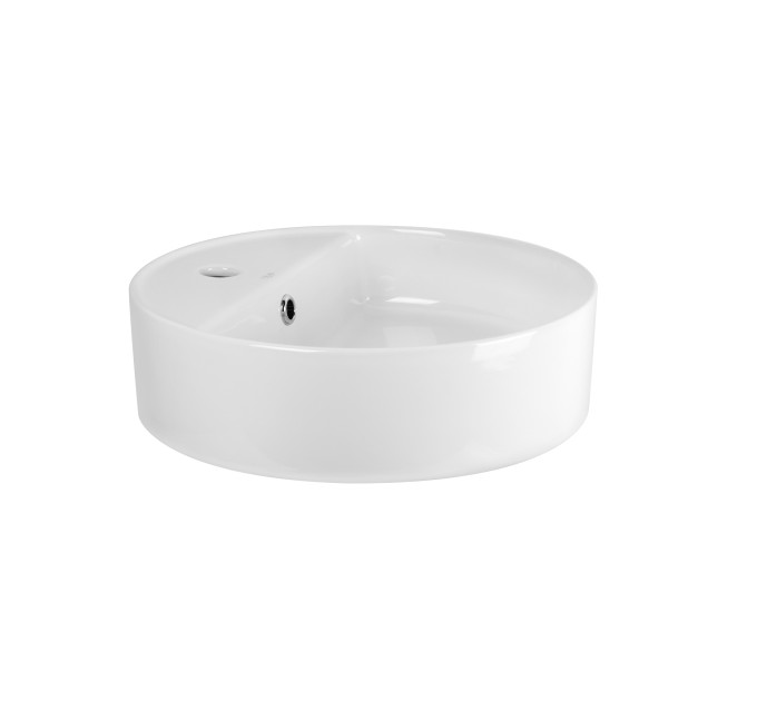 Раковина-чаша Qtap Swan 420х420х145 White з донним клапаном QT1611A051TW