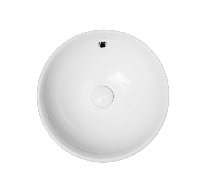 Раковина-чаша Qtap Robin 410х410х180 White з донним клапаном QT1311A004W