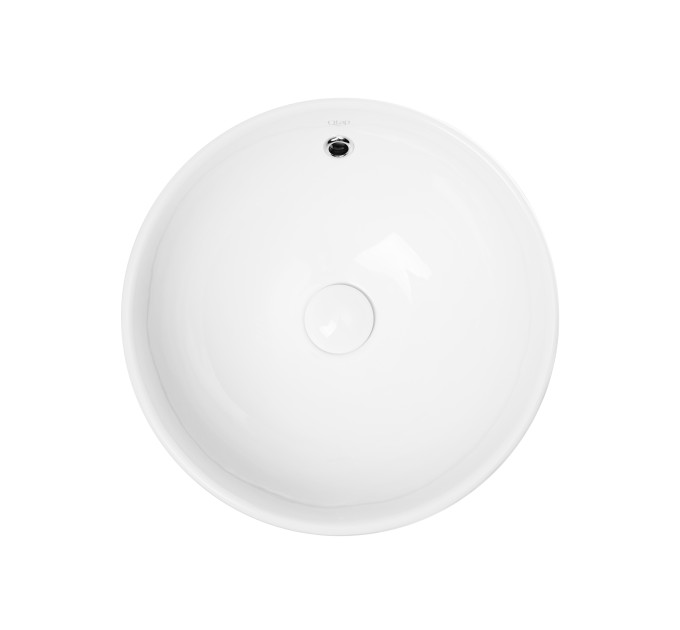 Раковина-чаша Qtap Robin 383х383х175 White з донним клапаном QT1311L408W