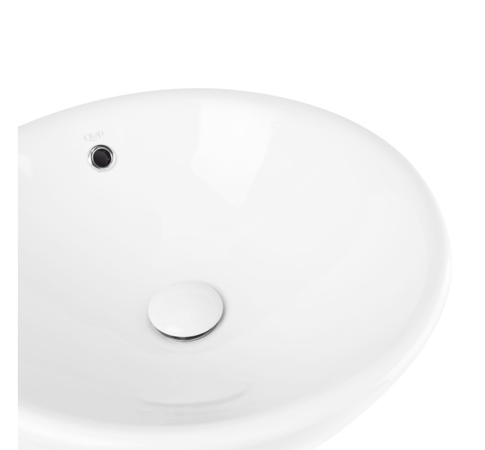 Раковина-чаша Qtap Robin 383х383х175 White з донним клапаном QT1311L408W