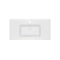 Раковина Qtap Albatross E49 1000х490х200 White з донним клапаном QT01119100E49W