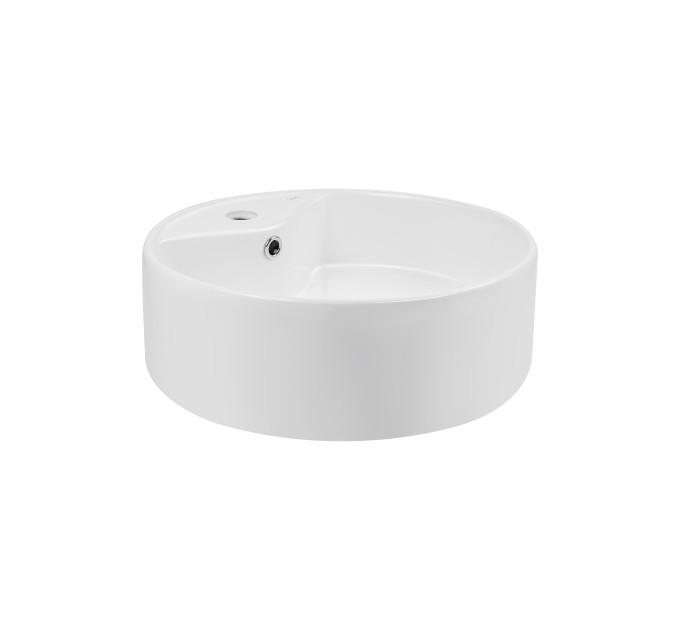 Раковина-чаша Qtap Scorpio 460х460х155 White з донним клапаном QT14117046LW