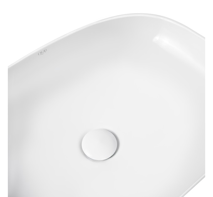 Раковина-чаша Qtap Cardinal 600х380х140 White з донним клапаном QT04117060TW