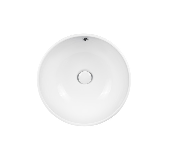 Раковина-чаша Qtap Amazon 430х430х160 White з донним клапаном QT02117043NW