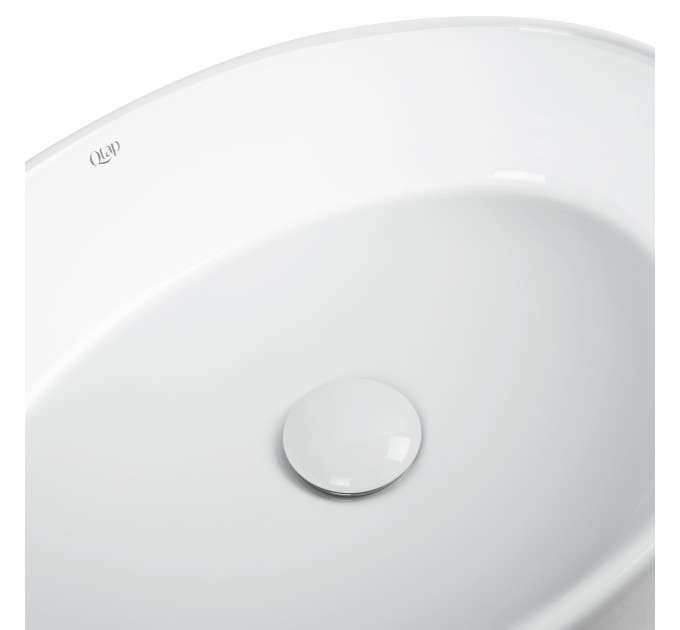 Раковина-чаша Qtap Kolibri 500x360x140 White з донним клапаном QT10113054W