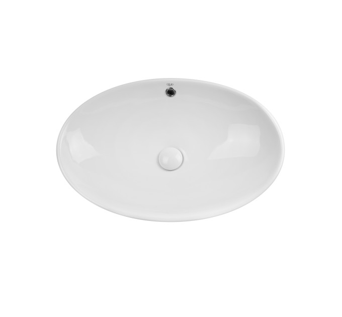 Раковина-чаша Qtap Dove 625х415х150 White з донним клапаном QT06113077W