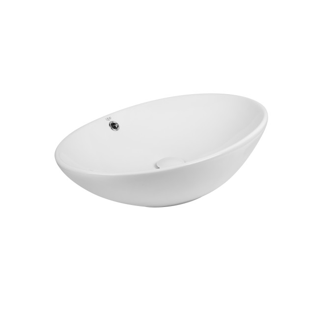 Раковина-чаша Qtap Dove 625х415х150 White з донним клапаном QT06113077W