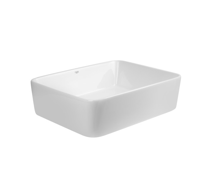 Раковина-чаша Qtap Tern 475х370х140 White з донним клапаном QT17112074W