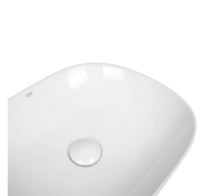 Раковина-чаша Qtap Aquarius 465x375x115 White з донним клапаном QT21112185W