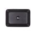 Раковина-чаша Qtap Virgo 490х350х110 Matt black з донним клапаном QT18112261MBMB