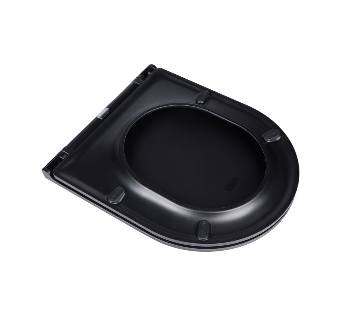 Унітаз підвісний Qtap Virgo безобідковий з сидінням Soft-close QT1833051ERMB