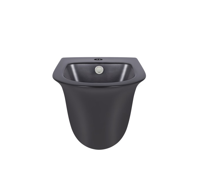 Біде підвісне Qtap Virgo 485х345х365 Matt black QT1855051FMB