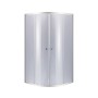 Душова кабіна Lidz Latwa SC80x80.SAT.LOW.GR, скло тоноване 4 мм без піддона