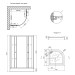 Набір Lidz душова кабіна Wieza SC90x90.SAT.LOW.L, скло Linie 4 мм + піддон Kupala