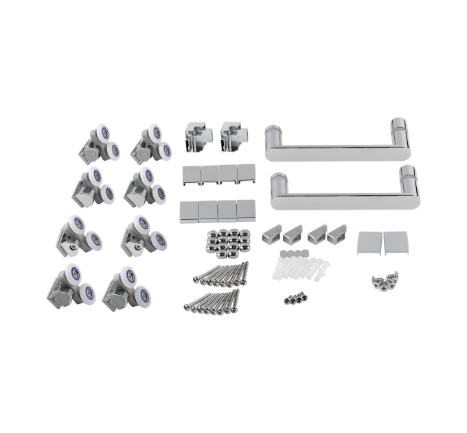 Набір Qtap душова кабіна Taurus CRM1099SC6 Clear 2020x900x900 мм + піддон Tern 309912C 90x90x12 см з сифоном