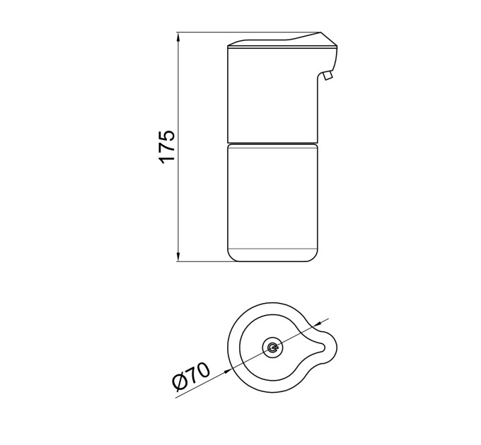 Дозатор для рідкого мила Qtap Pohodli автоматичний 4,5V QT144WH42925 White (Autodávkovač)