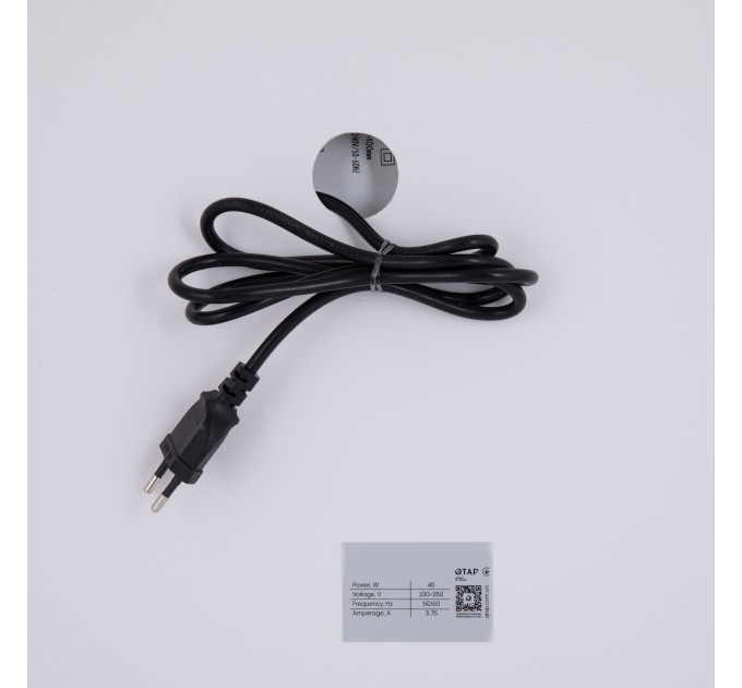Дзеркало Qtap Cardinal 500х800 з LED-підсвічуванням Touch, з антизапотіванням, з димером, рег. темп. кольору (3000-6500K) Reverse QT0478C5080