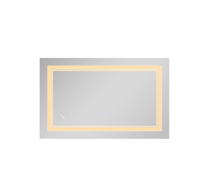 Дзеркало Qtap Cardinal 500х800 з LED-підсвічуванням Touch, з антизапотіванням, з димером, рег. темп. кольору (3000-6500K) Reverse QT0478C5080