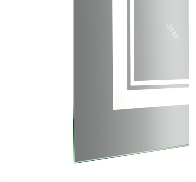 Дзеркало Qtap Cardinal 500х800 з LED-підсвічуванням Touch, з антизапотіванням, з димером, рег. темп. кольору (3000-6500K) Reverse QT0478C5080