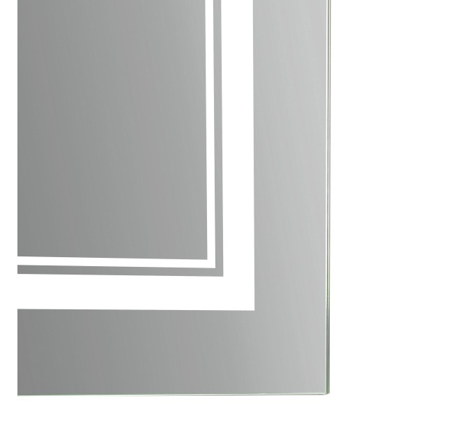 Дзеркало Qtap Cardinal 500х800 з LED-підсвічуванням Touch, з антизапотіванням, з димером, рег. темп. кольору (3000-6500K) Reverse QT0478C5080