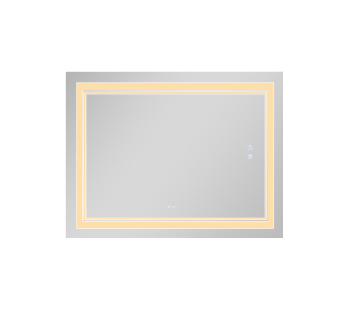 Дзеркало Qtap Cardinal 1000х800 з LED-підсвічуванням Touch, з антизапотіванням, з димером, рег. темп. кольору (3000-6500K) QT0478C10080