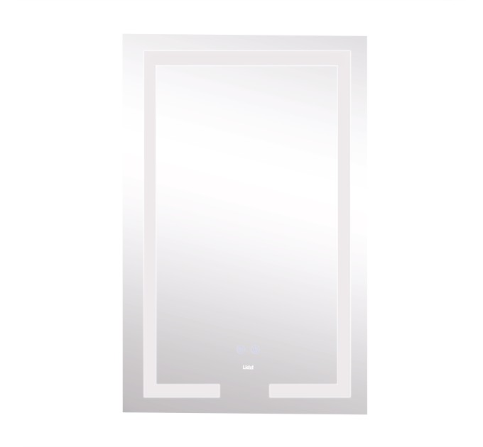 Дзеркало Lidz Kubis 800х500 з LED-підсвічуванням Touch, з антизапотіванням, з димером, рег. яскравості LD78LF9365080